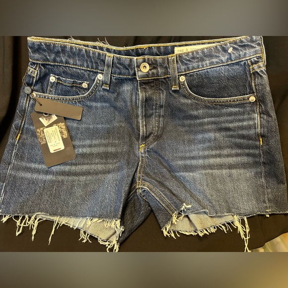 NWT Rag & Bone Dre Low-Rise Denim Shorts In Cambria Sz 27 - Picture 3 of 6
